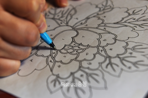 작품을 위한 밑그림 작업