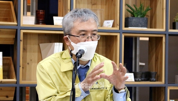 이우성 충남도 문화체육부지사는 8일 “올해부터는 (도의회와) 예산정책간담회나 당정협의회 등 공식적인 루트나 소통 플랫폼을 많이 만들 것”이라며 “그런 부분을 정무 파트에 특별하게 당부했다”라고 말했다. (굿모닝충청=김갑수 기자)