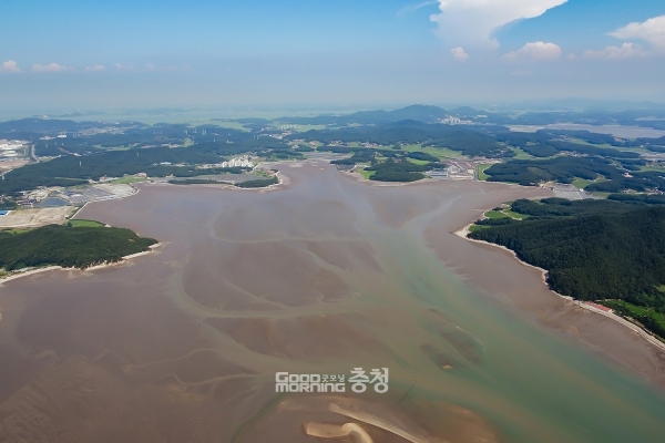 문재인 대통령의 대선 공약이자 '충남의 허파'가 될 것으로 기대되는 가로림만 해양정원 조성 사업 추진이 코로나19로 늦어지고 있다.  (자료사진: 서산시 제공/ 굿모닝충청=유희성 기자)