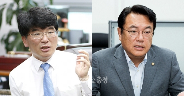 민주당 박완주 의원과 국민의힘 정진석 의원 모두 충남지역 양당 최다선 의원으로, 대선 정국에서의 역할을 비롯해 국회 상임위원장이나 부의장 등 후반기 원구성에서 또 다른 기회를 얻을 가능성도 있어 지켜볼 대목이다. (자료사진 합성)