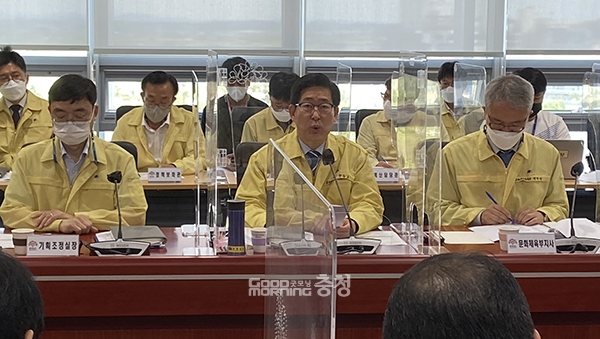 양승조 충남지사는 7일 “도민께서 길을 걸으며 건강하고 행복하실 수 있도록 명품 둘레길을 조성하겠다”고 말했다. (사진=굿모닝충청 이종현 기자)