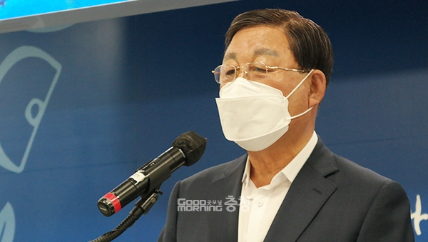 황선봉 예산군수는 29일 서해선 복선전철 삽교역사 신설 문제와 관련 “안타까움을 넘어 화가 날 지경”이라고 말했다. (사진=굿모닝충청 이종현 기자)