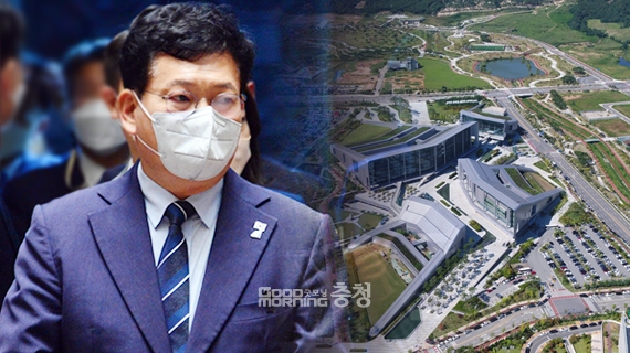 송영길 더불어민주당 대표(인천계양을)가 취임 후 처음으로 오는 15일 충남도를 공식 방문한다. 당일 오후 2시 도청에서 예산정책협의회가 진행될 예정인 것. (그래픽: 굿모닝충청=홍정아 기자)