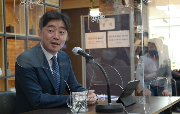 강훈식 더불어민주당 충남도당 위원장은 9일 “양승조 지사가 오해하지 않았을 것”이라고 말했다. (사진=굿모닝충청 이종현 기자)