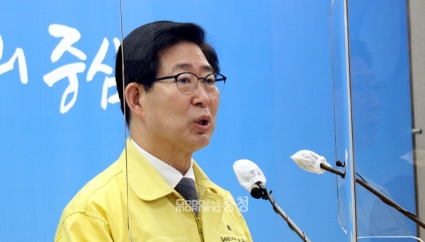 양승조 충남지사는 5일 서해선 복선전철 삽교역사 신설과 관련 “일부 이의를 제기하고 있는 주민도 있지만, 일관성 있게 강력하게 추진해 나가겠다”고 말했다. (굿모닝충청=김갑수 기자)