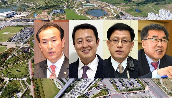 학연으로는 공주고등학교, 지연으로는 보령·서천이 민선8기 충남도정의 신(新) 주류로 부상할 거란 관측이 조심스럽게 나오고 있다. (자료사진 합성: 왼쪽부터 김홍열 전 충남도의원, 김혁종 준비위 비서실장, 백낙흥 전 서천군 부군수, 전형식 전 충북경제자유구역청장/ 굿모닝충청=김갑수 기자)