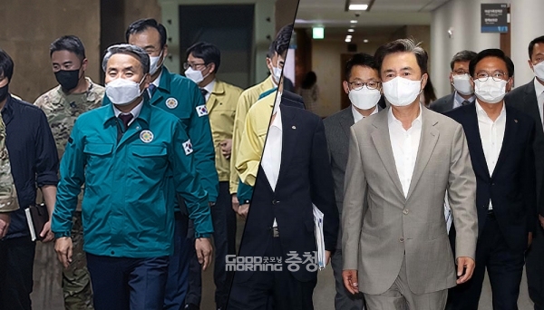 220만 충남도민이 윤석열 대통령의 대선공약인 육군사관학교 논산 이전을 사실상 뒤집은 국방부를 상대로 전면전에 나설 태세다. (국방부 홈페이지 및 충남도 제공 사진 합성/ 굿모닝충청=표정은 기자)