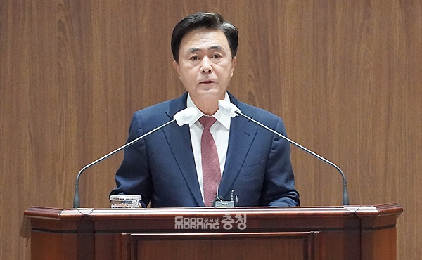 김태흠 충남지사는 26일 “예산군민들께서 걱정이 많다는 사실을 잘 알고 있다. 그러나 저를 믿고 기다려달라”고 말했다. (사진=굿모닝충청 이종현 기자)