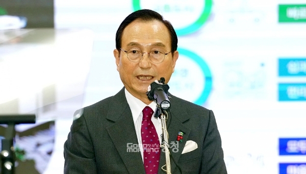 박상돈 천안시장은 9일 “수도권전철 독립기념관 연장과 청수역 신설은 포기할 수 없는 지역 숙원사업”이라고 말했다. (천안시 제공/ 굿모닝충청=김갑수 기자)