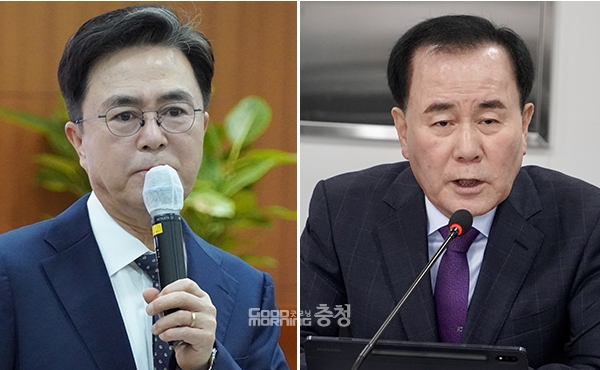 김태흠 충남지사와 김지철 충남교육감 간 교육경비에 대한 대립이 격화될 조짐이다. (사진=굿모닝충청 이종현 기자)