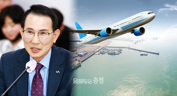 서산공항에 대한 예비타당성 조사 최종 결과가 이달 말 발표될 예정인 가운데, 이완섭 시장이 분주한 움직임을 보이고 있다. (서산시 제공 자료사진 합성/ 굿모닝충청=김갑수 기자)