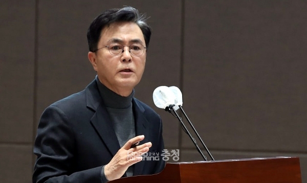  김태흠 충남지사가 예비타당성 조사 대상 사업을 기존 500억 원에서 1000억 원으로 상향하는 내용을 골자로 한 국가재정법 개정안의 통과를 강력 촉구하고 나섰다. (자료사진/ 굿모닝충청=김갑수 기자)