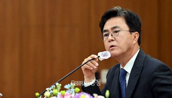 김태흠 충남지사가 서산공항의 차질 없는 건설을 약속하며 직을 걸겠다는 입장을 밝혔다. (충남도 제공/ 굿모닝충청=김갑수 기자)