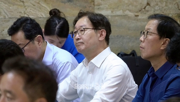 더불어민주당 박범계 국회의원(대전서을)은 9일, ‘2023 새만큼 제25회 세계스카우트잼버리’와 관련 BTS 공연을 통해 실추된 국격을 높이자는 일각의 주장에 대해 “강제로 동원하려는 그것이야말로 병영국가와 다를 바 없는 참으로 기가 막힌 사태”라고 말했다. (자료사진: 페이스북/ 굿모닝충청=김갑수 기자)