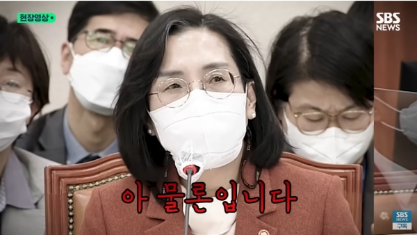 작년 10월 국정감사 당시