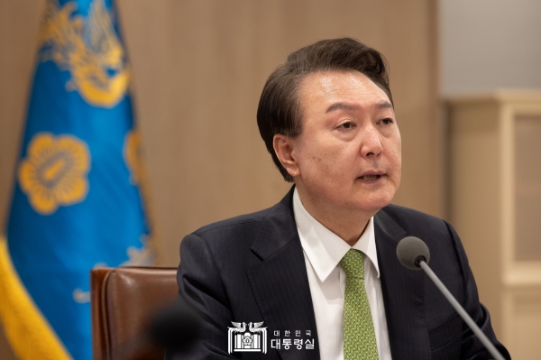 16일 국무회의 모두발언에서 22대 총선 여당 참패에 관한 입장을 밝히고 있는 윤석열 대통령의 모습.(사진 출처 : 대통령실 홈페이지)