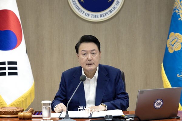 10일 용산 대통령실에서 열린 국무회의에 참석해 발언하고 있는 윤석열 대통령의 모습.(사진 출처=대통령실 홈페이지)
