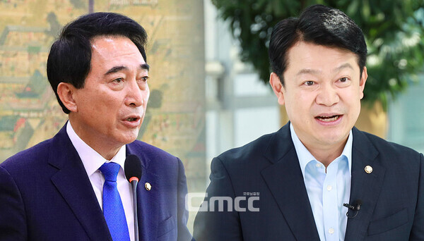 충청 정치권에는 오랜 불문율(不文律)이 하나 있다. “웬만하면 궂은일에 나서지 말라”는 것이다. 영·호남과는 달리 중도적인 성향이 강해서인지 충청인들은 양극단에 서서 상대를 공격하는 정치인에 대해 그다지 좋게 보지 않는 특성이 있다. (의원실 제공 및 페이스북 자료사진 합성: 왼쪽부터 박수현 의원과 복기왕 의원/ 굿모닝충청=김갑수 기자)