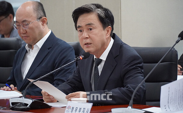 김태흠 충남지사는 8일 "당면한 아산 지역 현안 해결 및 지역사회의 안정을 위해 도와 시는 소속 공무원들의 행정 경험을 토대로 차질 없이 대응해 나갈 것”이라고 밝혔다. (사진=굿모닝충청 이종현 기자)