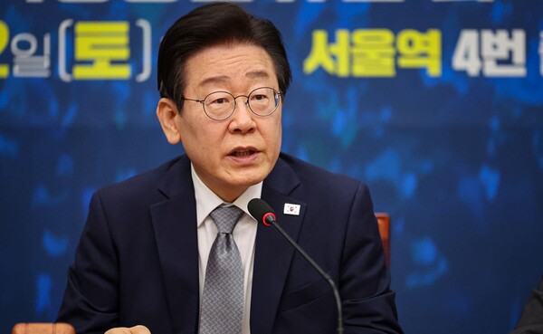 더불어민주당 이재명 대표가 30일 열린 최고위원회의에서 발언하고 있다.(사진=민주당 제공)