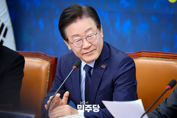 더불어민주당 이재명 대표가 지난 11일 최고위원회의를 주재하고 있다.(사진=민주당)