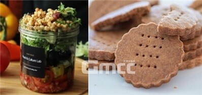 한수린 대표가 기획하고 있는 보틀 샐러드와 쿠키 이미지. 사진=한수린/굿모닝충청 김종혁 기자