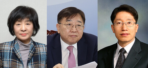 왼쪽부터 박지향 동북아역사재단 이사장, 허동현 국사편찬위원장, 김낙년 한국학중앙연구원장. (사진=각 기관)