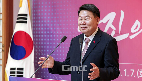 오성환 당진시장은 7일, 정주여건 개선을 위해 대덕동 일원에 추진 중인 호수공원과 관련 “농지 전용에 대한 문제점은 없다”고 말했다. (당진시 제공. 굿모닝충청=김갑수 기자)