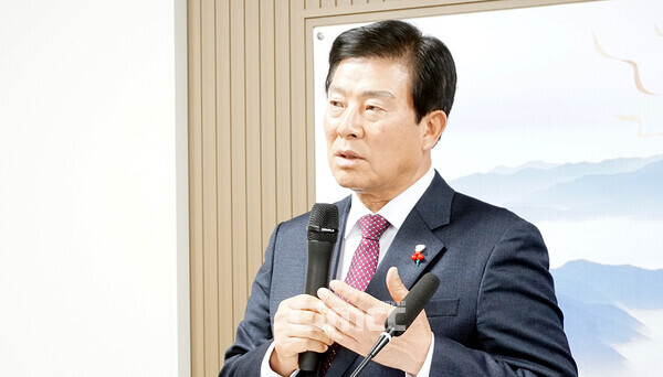 박범인 금산군수는 9일 “대전시의 원대한 포부가 금산 땅에서 이뤄질 수 있을 것”이라고 말했다. (굿모닝충청=김갑수 기자)