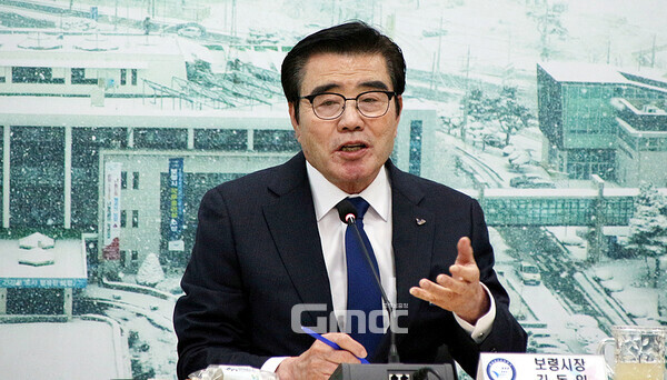 김동일 보령시장은 17일, 온누리교회재단이 주교면 송악리 산19-14 일원에 조성을 추진 중인 예수테마파크(예수공원)에 대한 기대감을 나타냈다. (굿모닝충청=김갑수 기자)