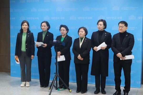 조국혁신당 긴급 기자회견. 19일 오후 국회 소통관. (사진=김선민 대표 권한대행 페이스북)