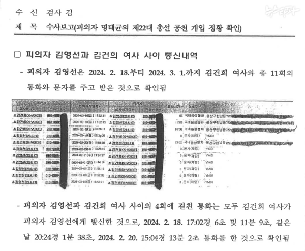 작년 11월 10일 결재된 검찰 수사보고서 1쪽(사진=뉴스타파)