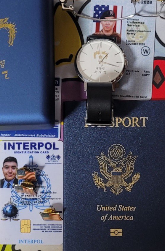 안병희의 '미군 신분증'. 당연히 이는 위조된 가짜 신분증이다.(사진 출처=X)