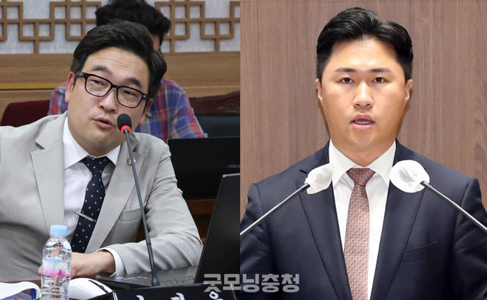 이정윤 홍선군의원(왼쪽), 지민규 충남도의원 (사진=홍선군의회, 충남도의회)