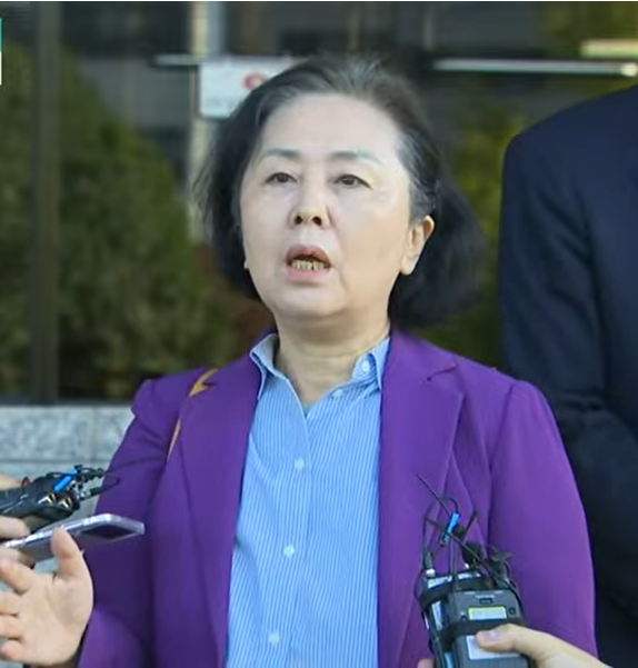 김영선 전 국민의힘 의원.(출처 : MBC 경남 뉴스 영상 갈무리/굿모닝충청 조하준 기자)