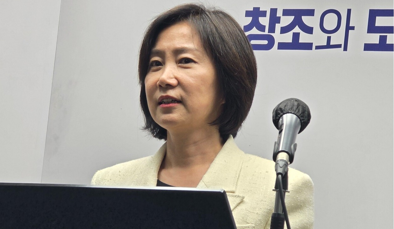 개혁신당을 탈당한 허은아 전 대표가 무소속으로 세종시에서 대통령 선거 출마를 선언한 가운데 한덕수 대통령 권한대행과 국민의힘을 향해 쓴소리를 냈다. (굿모닝충청=박수빈 기자)