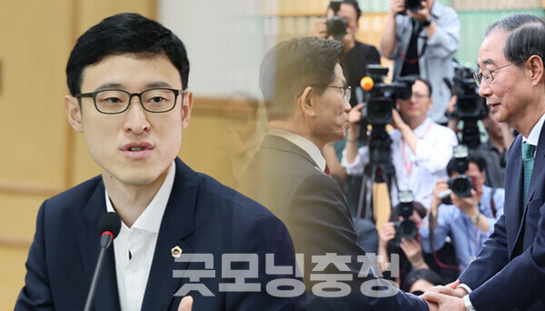 국민의힘이 11일 새벽 김문수 전 장관을 제21대 대선 후보로 다시 확정지었지만, 당내 혼란은 쉽게 가라앉지 않고 있다. (대전시의회, 연합뉴스 사진 등 합성/굿모닝충청 신성재 기자)