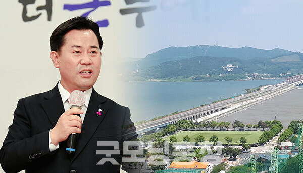 박정현 부여군수는 직접적인 대응보다는 큰 틀에서 서천군을 비롯한 관련 지자체와 유기적인 협력을 강화하는 계기로 삼아야 한다는 입장인 것으로 전해지고 있다. (부여군 및 충남도 제공 자료사진 합성/ 굿모닝충청=김갑수 기자)