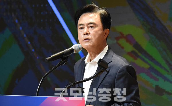 김태흠 충남지사가 지천댐 건설 의지를 재확인했다. 특히 새 정부 출범에 따른 백지화 가능성에 대해서도 선을 그었다. (사진=굿모닝충청 이종현 기자)