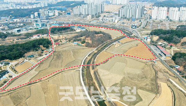 당진시는 대덕동 1309번지 일원 15만3449㎡ 부지에 총사업비 841억 원을 들여 오는 2027년 12월까지 호수공원을 조성할 예정이다. (자료사진: 당진시 제공)