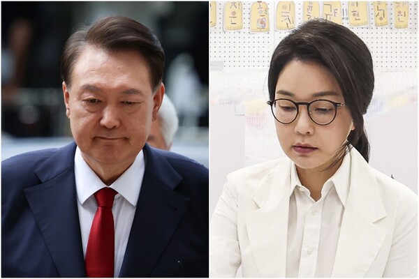 윤석열 전 대통령과 배우자 김건희 씨.(사진=연합뉴스)