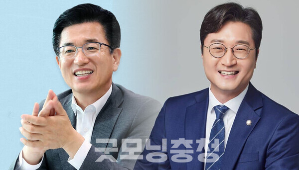 왼쪽부터 더불어민주당 소속 허태정 전 대전시장, 장철민 국회의원(대전동구). (사진=허태정, 장철민 페이스북 사진 합성/굿모닝충청 신성재 기자)