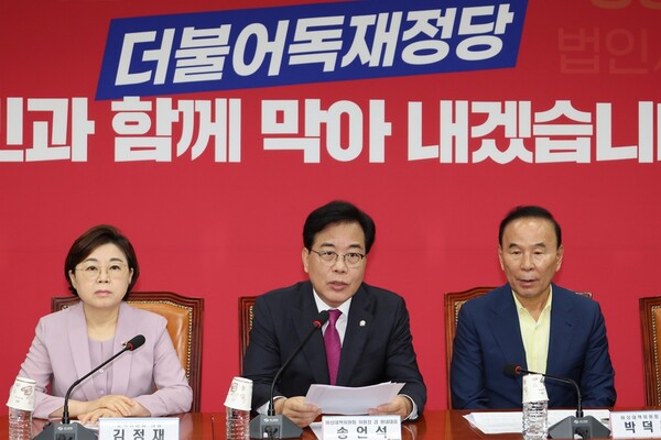 11일 서울 여의도 국회에서 열린 국민의힘 비상대책위원회의 모습.(사진=연합뉴스)