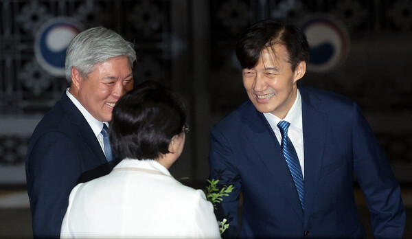 지난 15일 0시에 광복절 특사로 출소한 조국 전 조국혁신당 대표.(사진=연합뉴스)