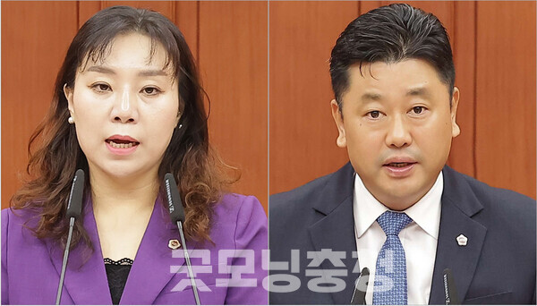 대전시의회(의장 조원휘) 제290회 임시회에서 지역 대표 문화행사인 ‘0시 축제’를 두고 성과 검증과 안전 보완을 요구하는 목소리가 잇따랐다. 김민숙 의원(민주·비례)은 축제의 효과를 객관적인 데이터로 평가하고 원도심 상권과의 상생 방안을 마련해야 한다고 강조했으며, 방진영 의원(민주·유성구2)은 청소년의 안전한 귀가와 일탈예방 대책을 촉구했다. (사진=대전시의회 제공 사진 합성/굿모닝충청 신성재 기자)