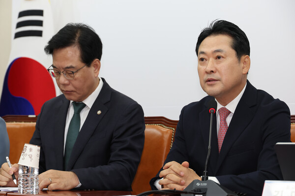 국민의힘 장동혁 대표가 9일 서울 여의도 국회에서 열린 최고위원회의에서 발언하고 있다.(사진=연합뉴스)