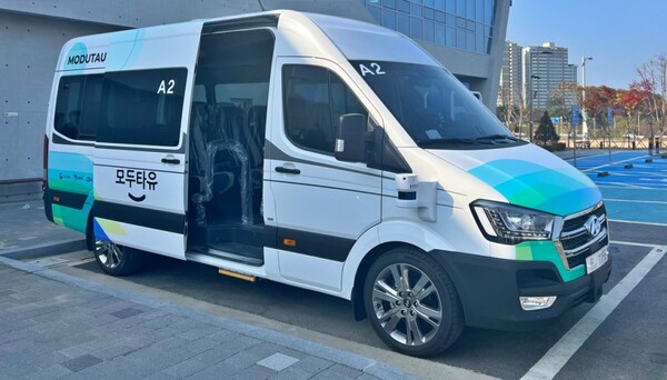 자율주행 셔틀버스. (사진=진천군 제공/굿모닝충청 김태린 기자)