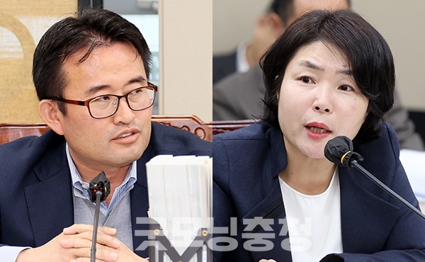 17일 진행된 충남도의회 기획경제위원회(위원장 안종혁) 행정사무감사에서 안장헌 의원(민주·아산5)과 전희경 충남연구원장이 충돌했다. (사진=충남도의회 제공/굿모닝충청=이종현 기자)