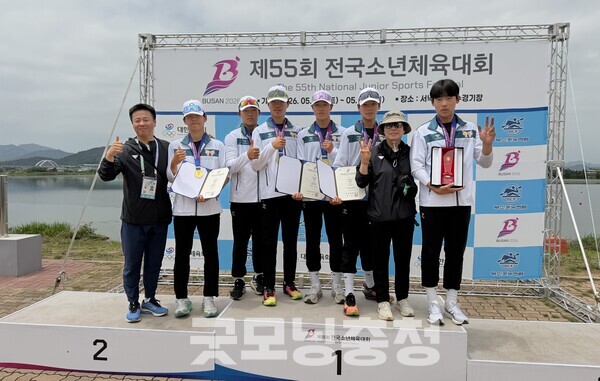 대전 만년중, '전국소년체전' 카누 전종목 금메달 석권